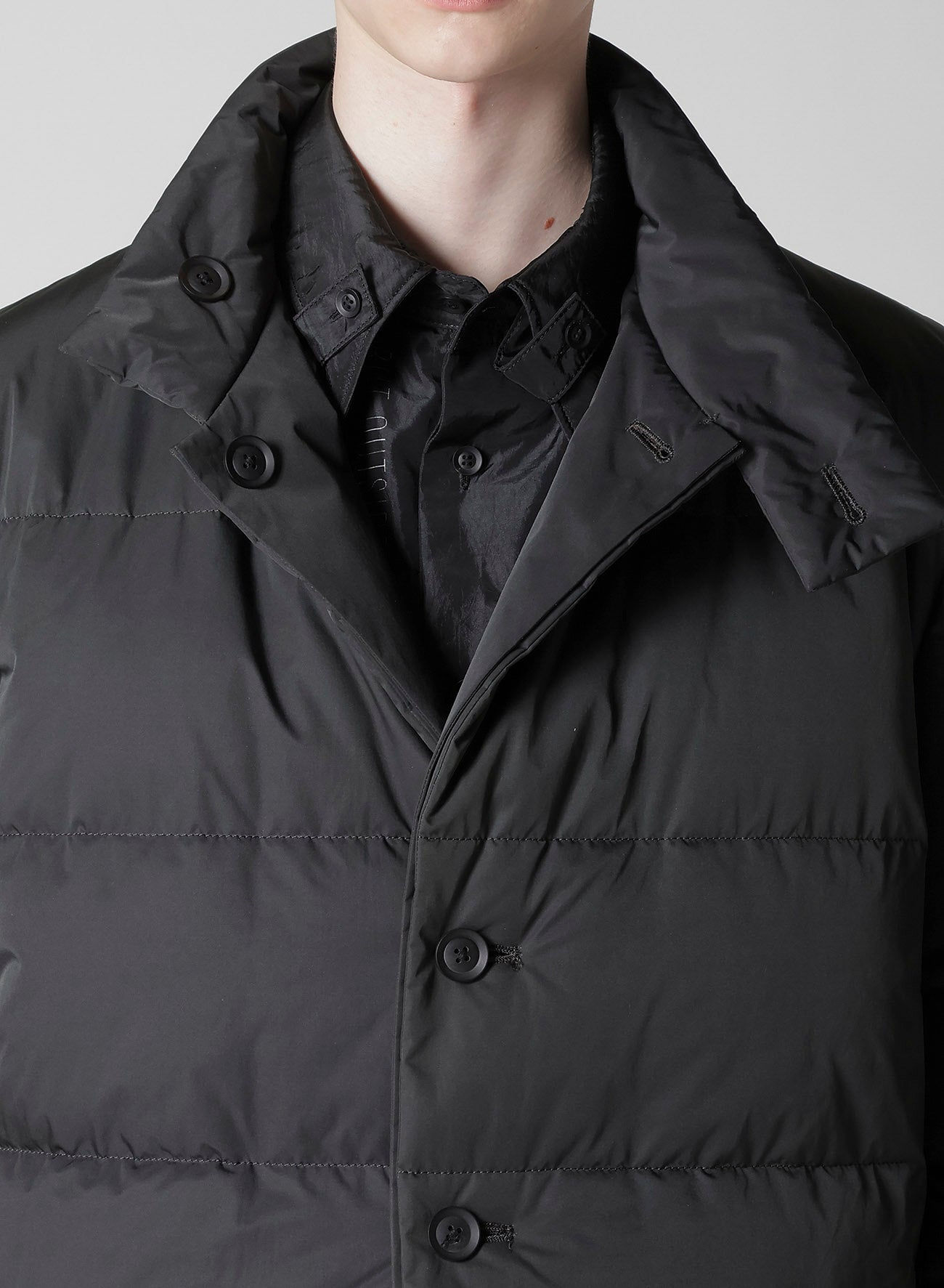 BACK PRINTED HORIZONTAL PADDED STAND JACKET – THE SHOP YOHJI YAMAMOTO