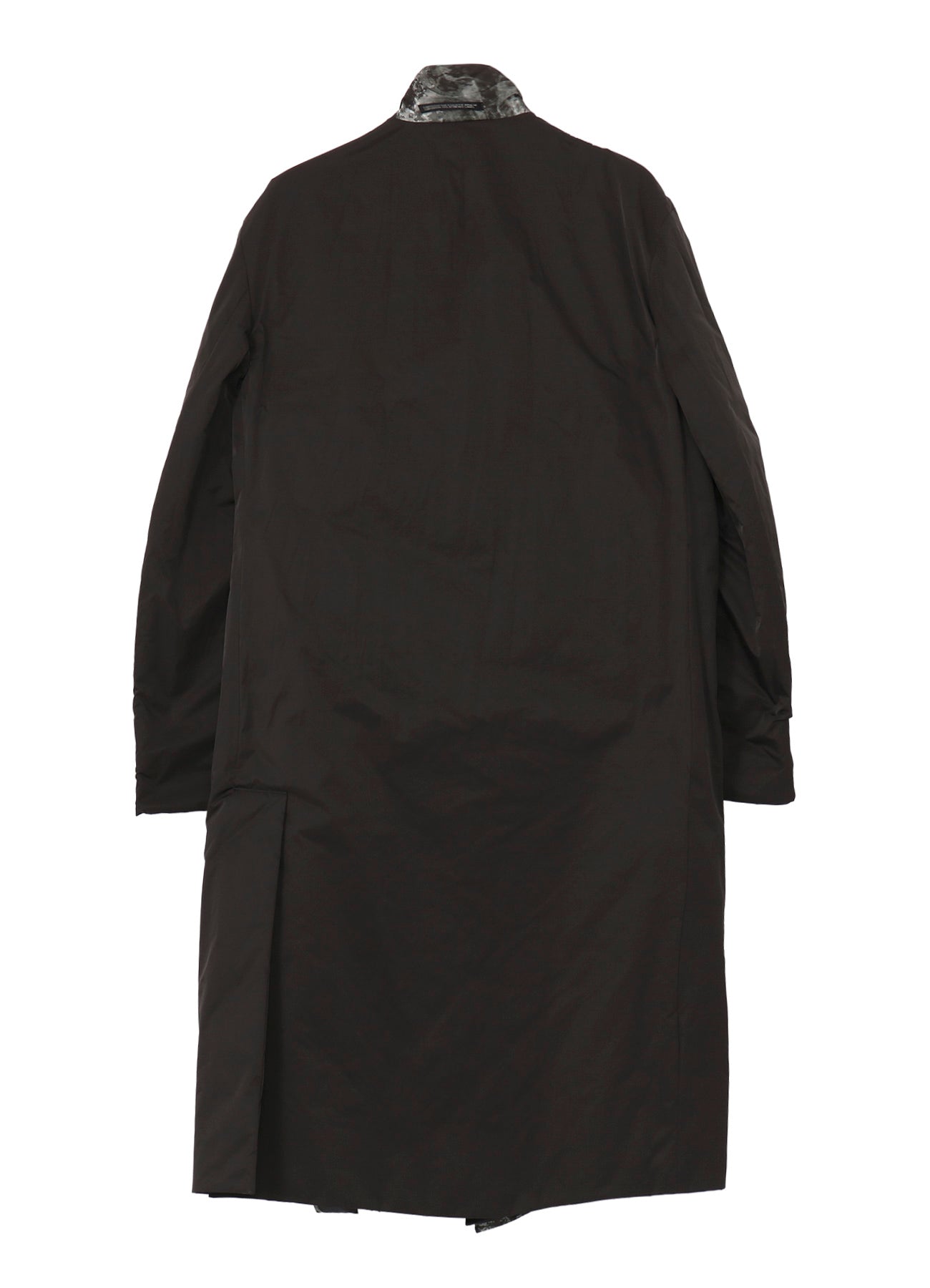 WOMAN PRINTED 3BUTTONS DIAGONAL PADDED LONG JACKET