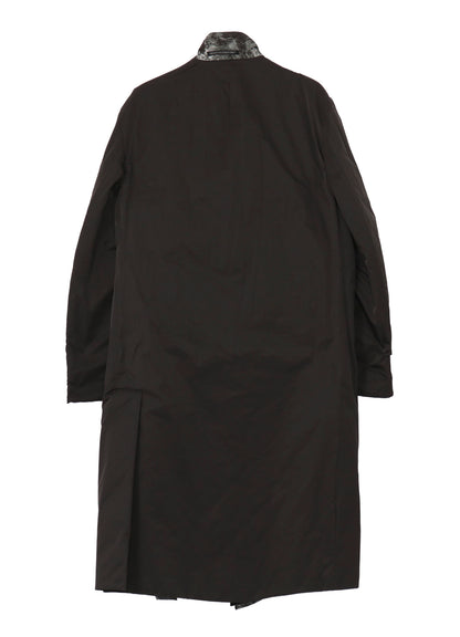 WOMAN PRINTED 3BUTTONS DIAGONAL PADDED LONG JACKET