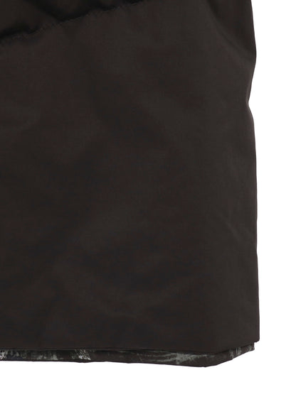 WOMAN PRINTED 3BUTTONS DIAGONAL PADDED LONG JACKET