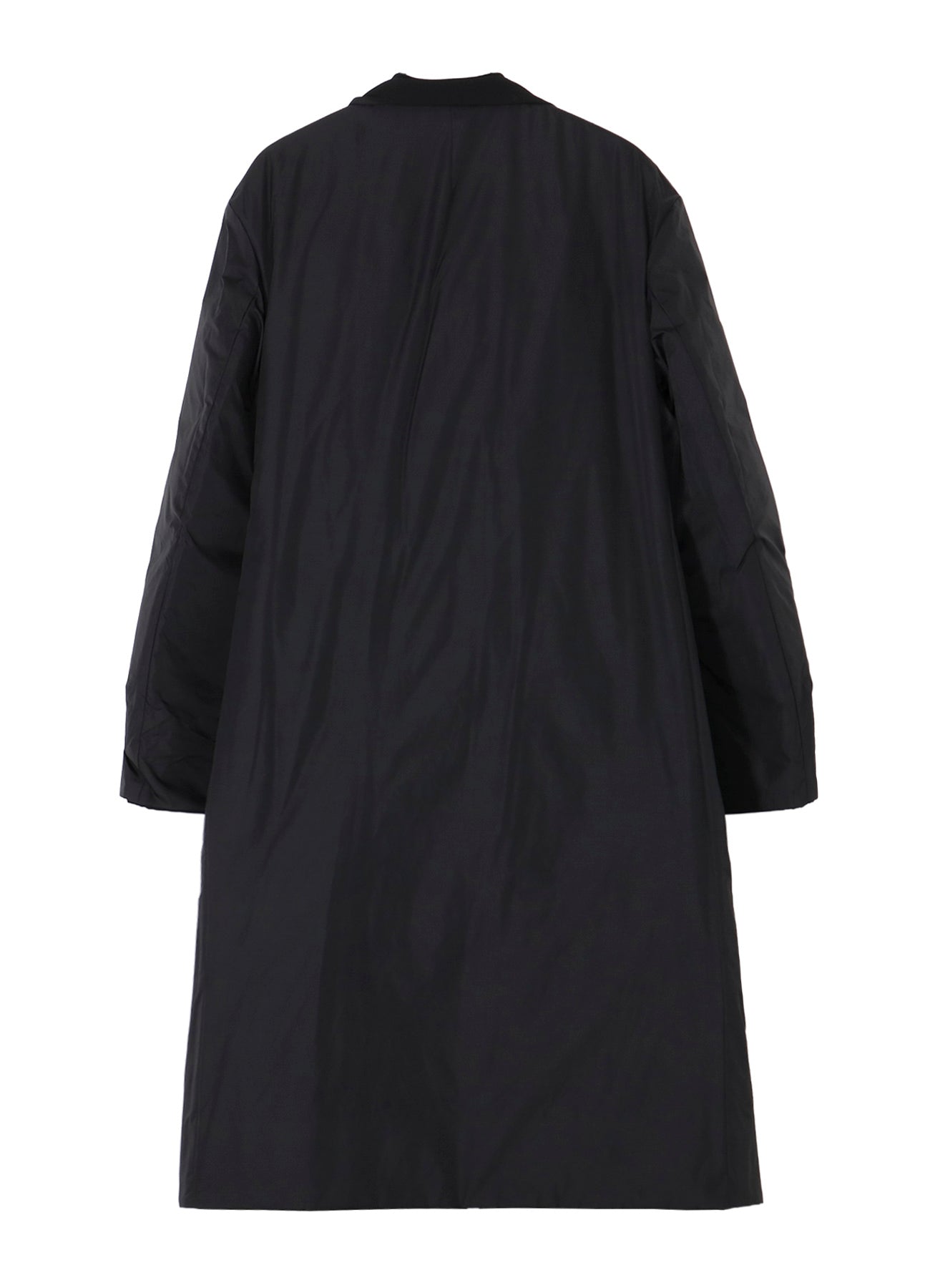 WOOL GABARDINE 3BUTTONS DIAGONAL PADDED LONG JACKET