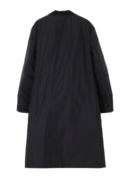 WOOL GABARDINE 3BUTTONS DIAGONAL PADDED LONG JACKET