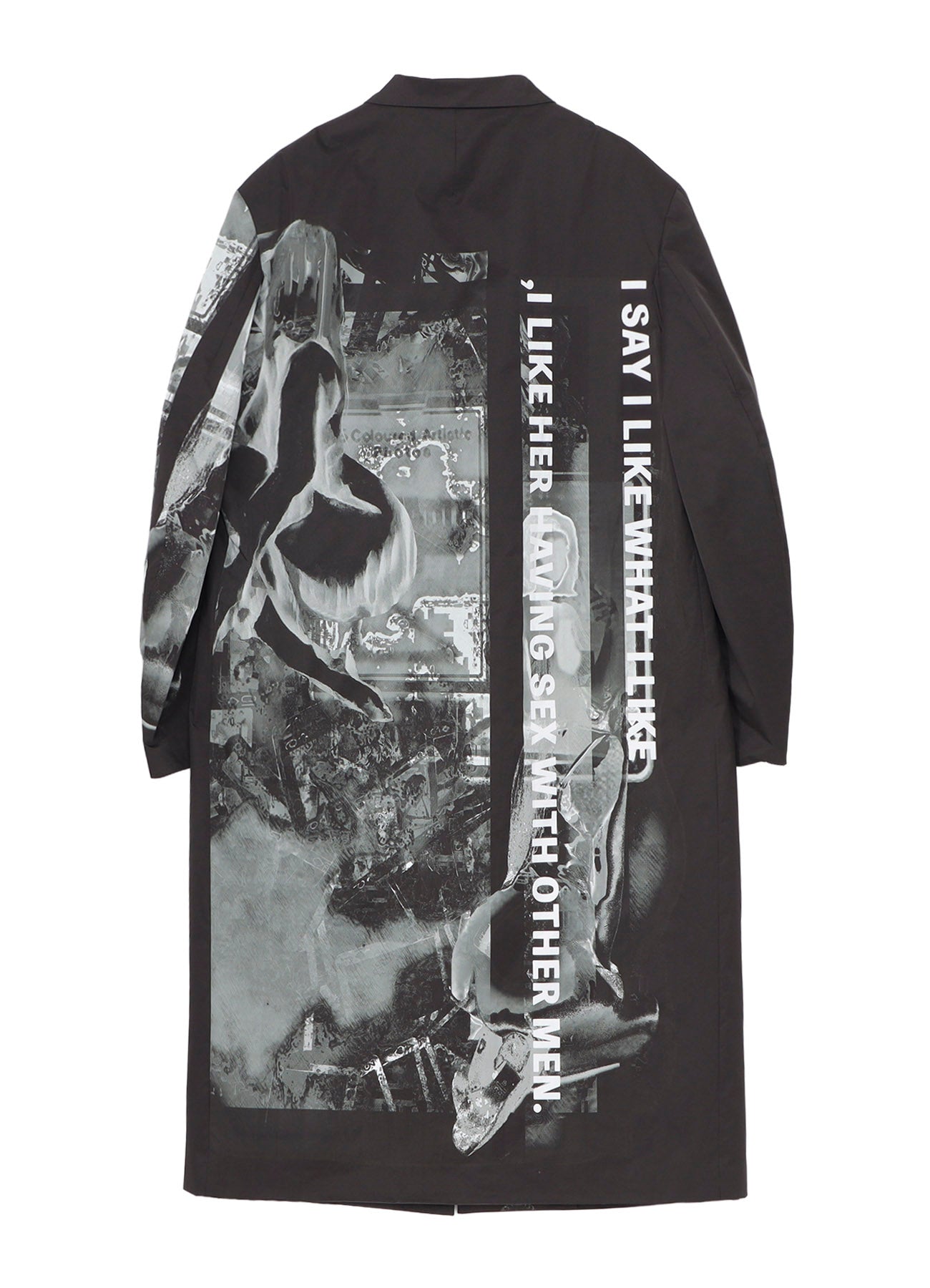 NUDE AND BUTTON PRINTED REVERSIBLE JACKET