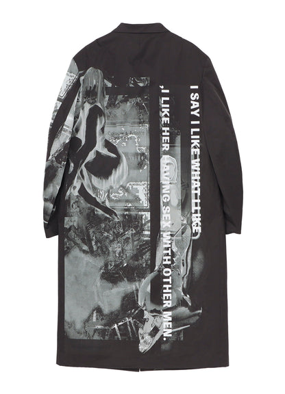 NUDE AND BUTTON PRINTED REVERSIBLE JACKET