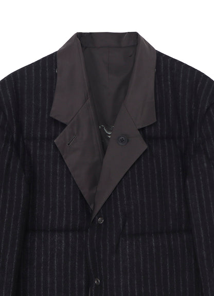 NUDE AND BUTTON PRINTED REVERSIBLE JACKET