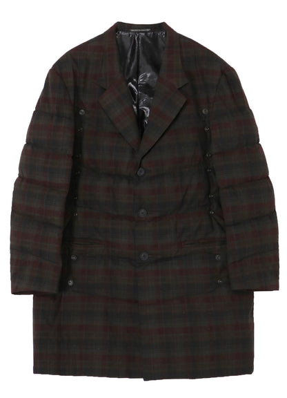 MADRAS INK 3 BUTTONS DIAGONAL PADDED JACKET