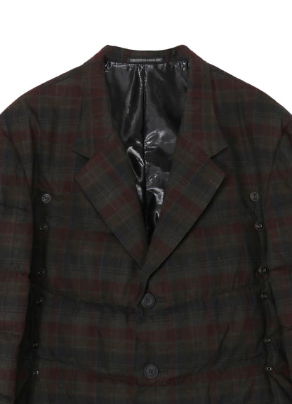 MADRAS INK 3 BUTTONS DIAGONAL PADDED JACKET