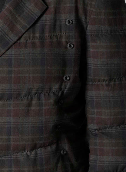 MADRAS INK 3 BUTTONS DIAGONAL PADDED JACKET