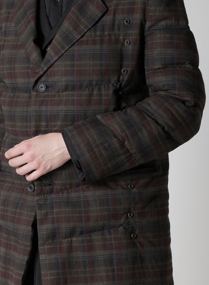 MADRAS INK 3 BUTTONS DIAGONAL PADDED JACKET