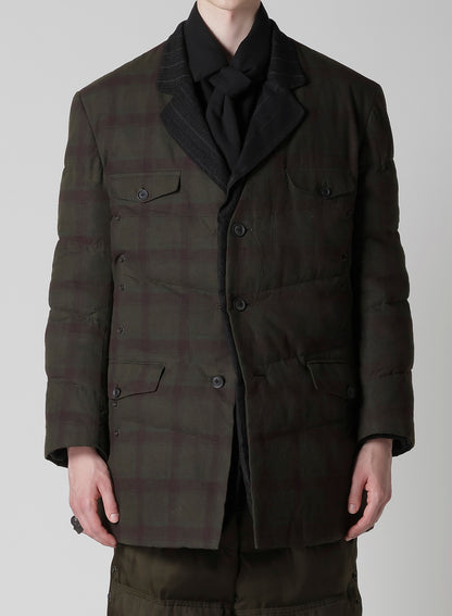 MADRAS INK 3 BUTTONS JACKET WITH LINER