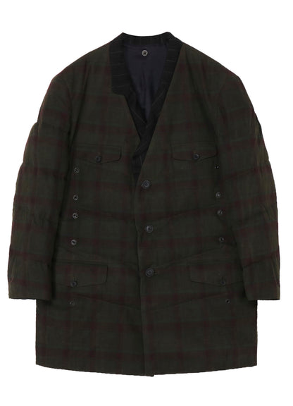 MADRAS INK 3 BUTTONS JACKET WITH LINER