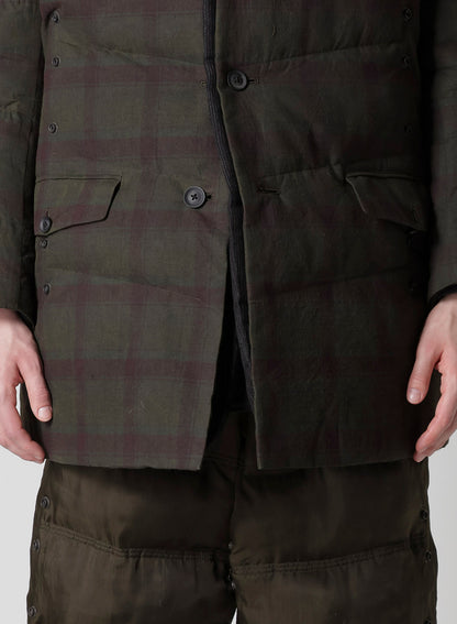 MADRAS INK 3 BUTTONS JACKET WITH LINER