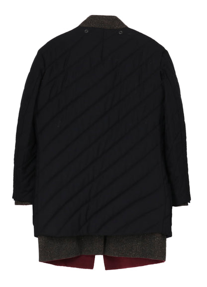 DARK RED REVERSIBLE JACKET WITH LINER