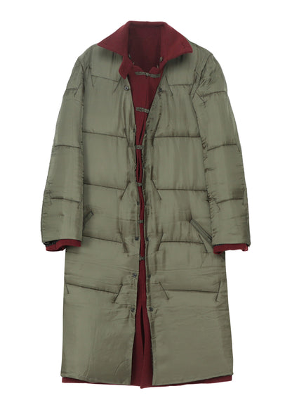 BURGUNDY WOOL BELT JACKET WITH LINER
