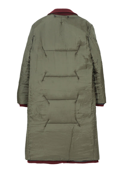 BURGUNDY WOOL BELT JACKET WITH LINER