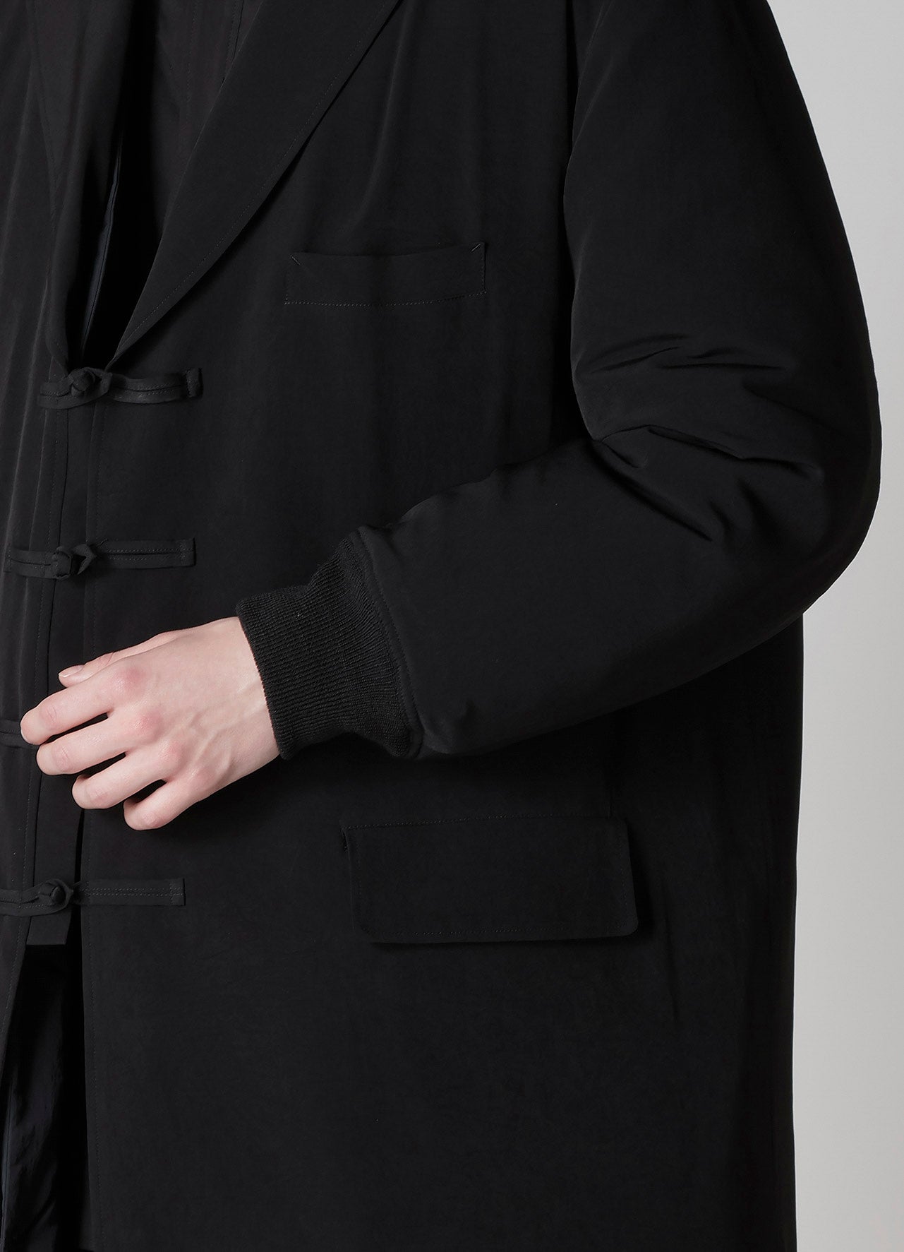 Ta TUXEDO RIB COMBINATION PEAKED JACKET