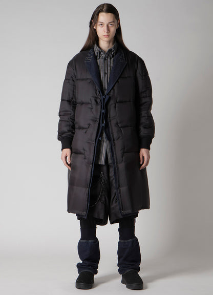 6OZ DENIM MAGIC WASH RIB COMBINATION PEAKED JACKET