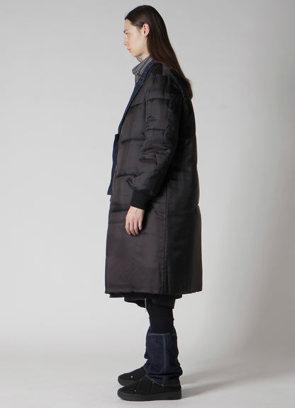 6OZ DENIM MAGIC WASH RIB COMBINATION PEAKED JACKET