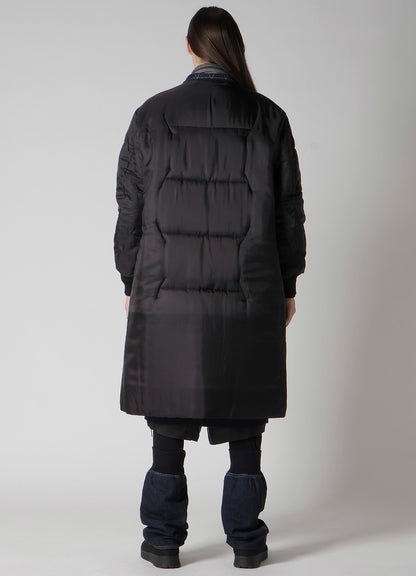 6OZ DENIM MAGIC WASH RIB COMBINATION PEAKED JACKET