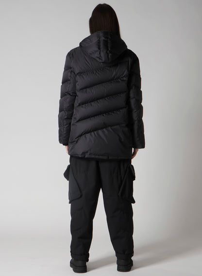 NYLON TAFFETA DIAGONAL DOWN JACKET