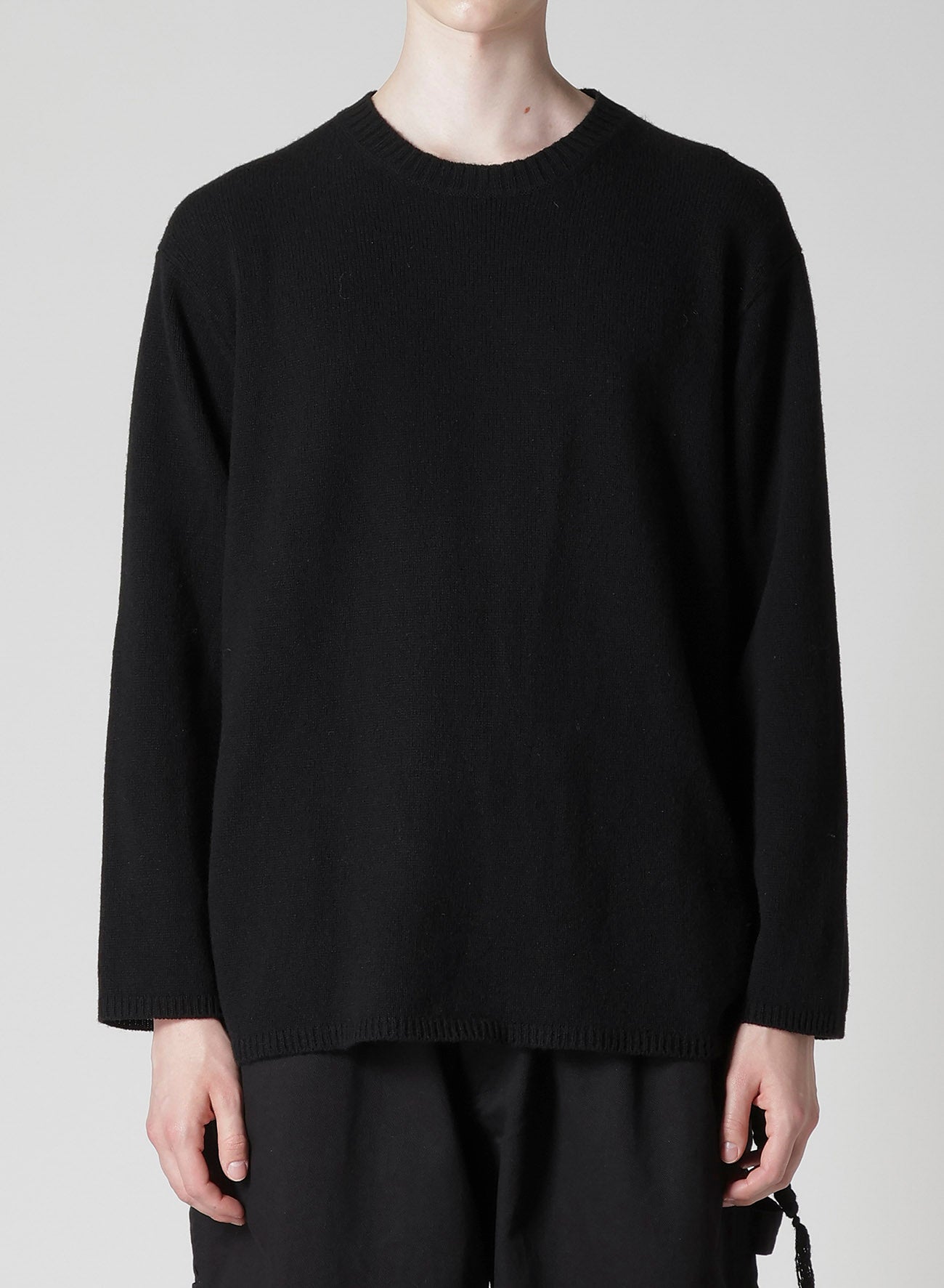 7G1P PLAIN STITCH WITH STRING STRING ROUND NECK PO