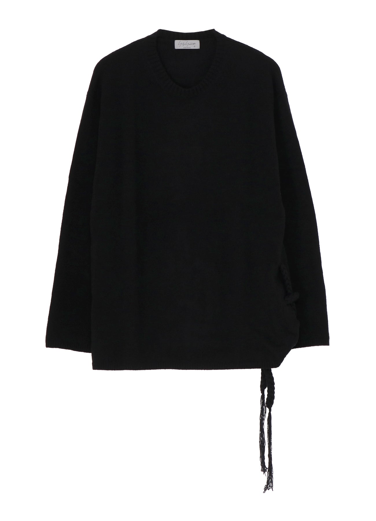 7G1P PLAIN STITCH WITH STRING STRING ROUND NECK PO