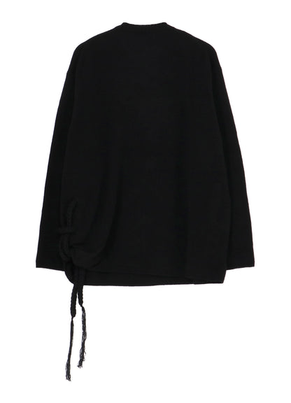 7G1P PLAIN STITCH WITH STRING STRING ROUND NECK PO
