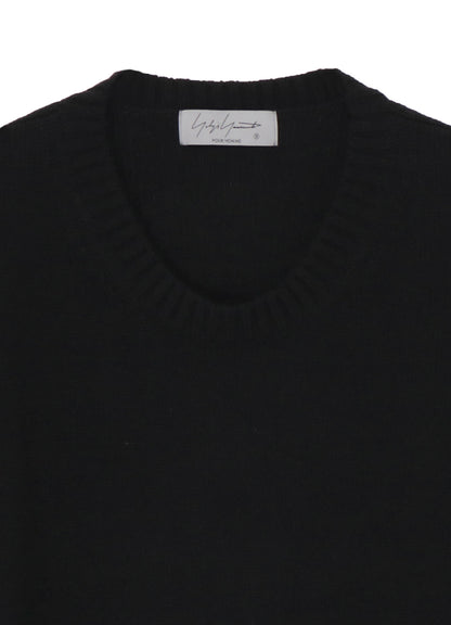 7G1P PLAIN STITCH WITH STRING STRING ROUND NECK PO