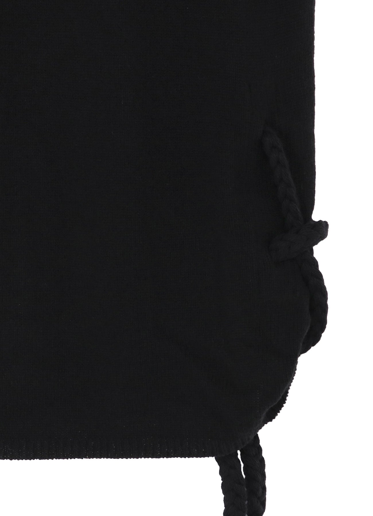 7G1P PLAIN STITCH WITH STRING STRING ROUND NECK PO