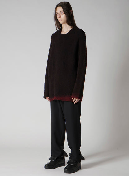 3G1P PLAIN STITCH GRADATION ROUND NECK PO