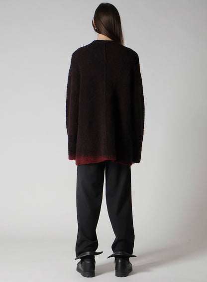 3G1P PLAIN STITCH GRADATION ROUND NECK PO