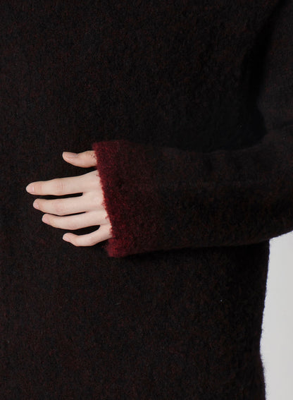 3G1P PLAIN STITCH GRADATION ROUND NECK PO
