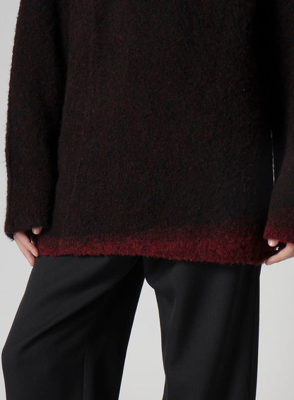 3G1P PLAIN STITCH GRADATION ROUND NECK PO