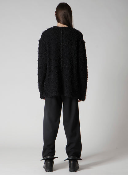 3G1P BRUSHED PLAIN STITCH ROUND NECK PO