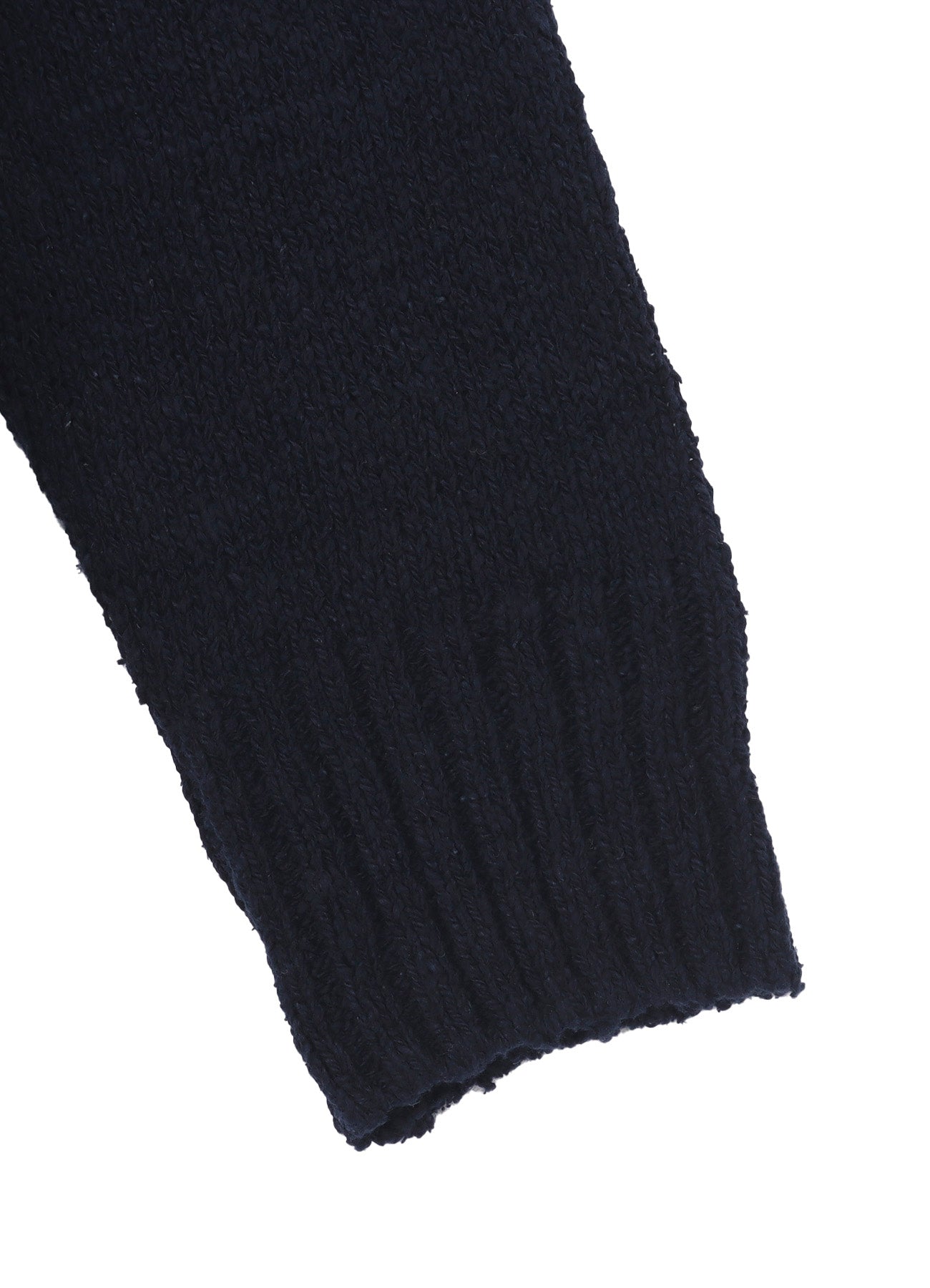 PLAIN STITCH POCKET ROUND NECK PULLOVER