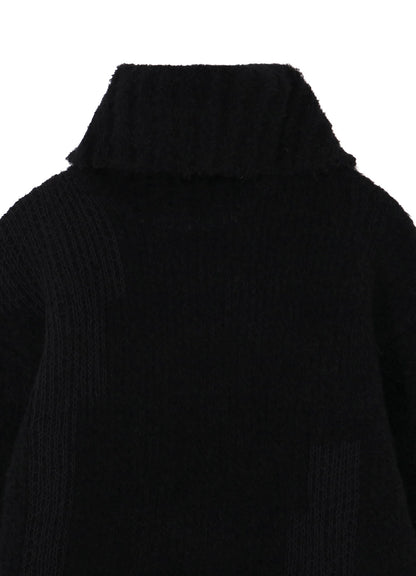 3G JACQUARD SIDE ZIP HIGH NECK PO