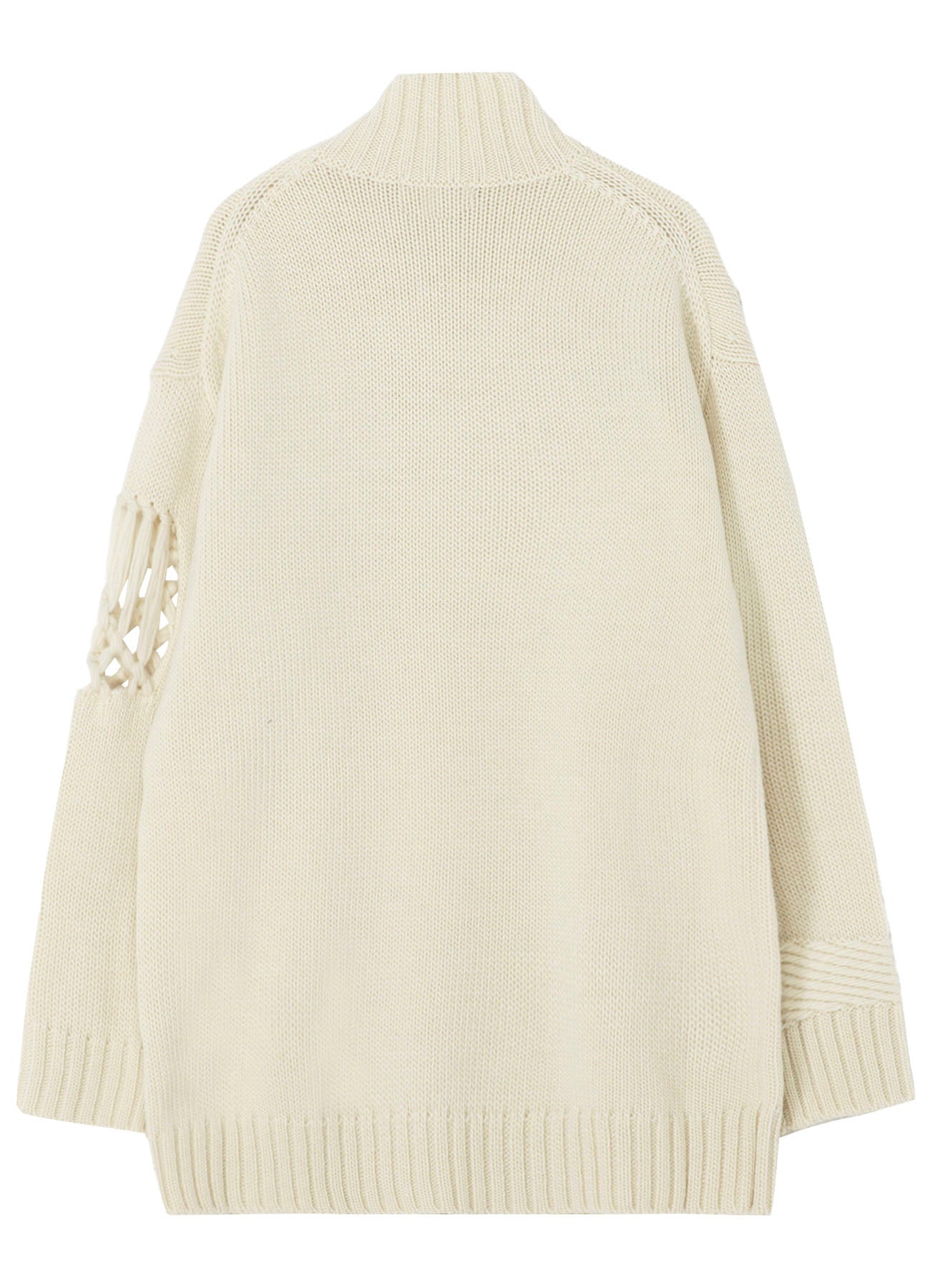 STITCHING MACRAME DETAIL HIGH NECK PO