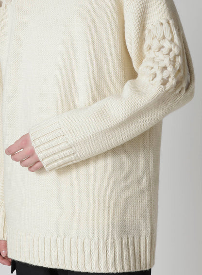 STITCHING MACRAME DETAIL HIGH NECK PO
