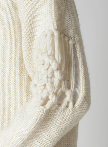STITCHING MACRAME DETAIL HIGH NECK PO