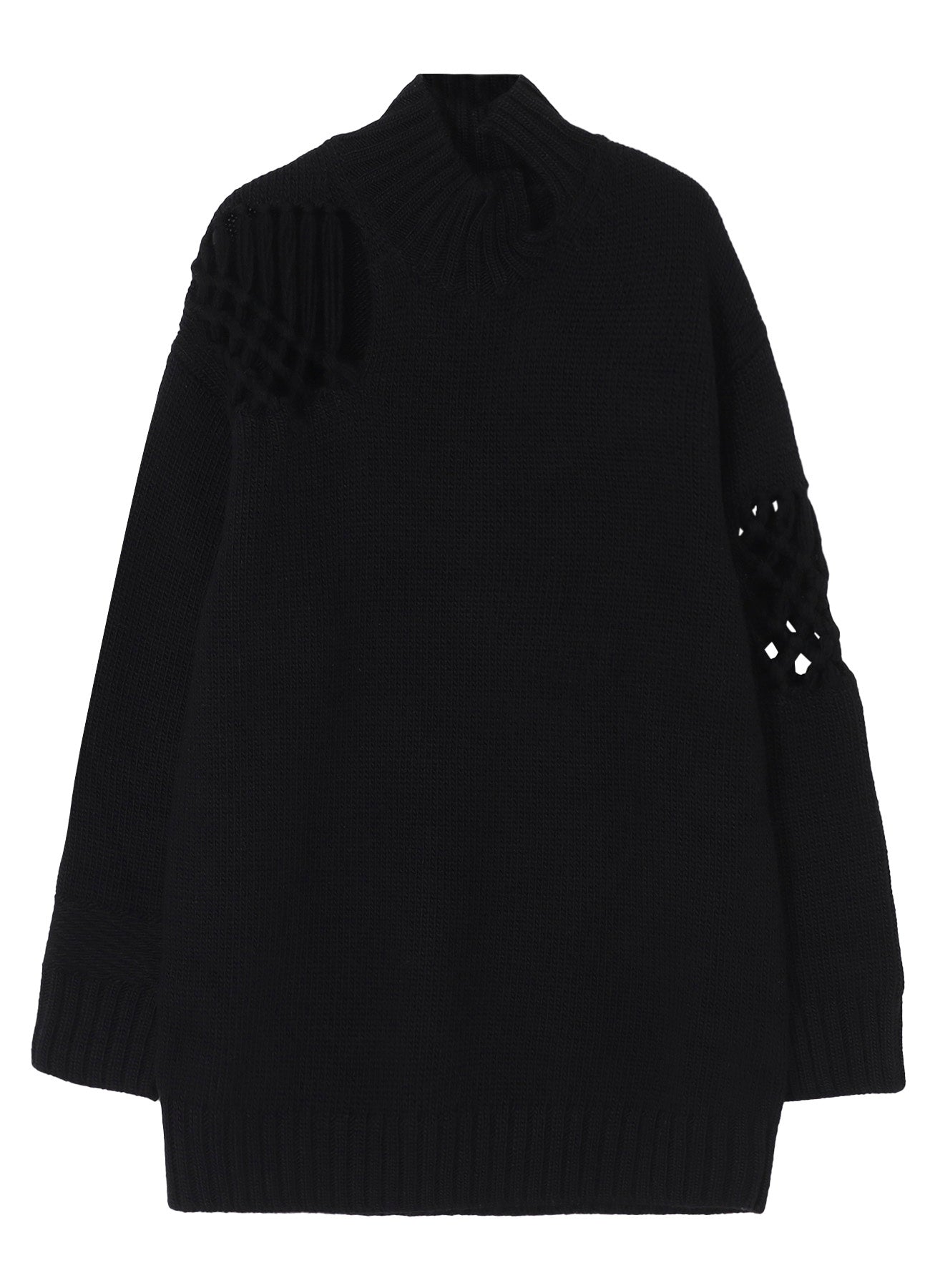 STITCHING MACRAME DETAIL HIGH NECK PO