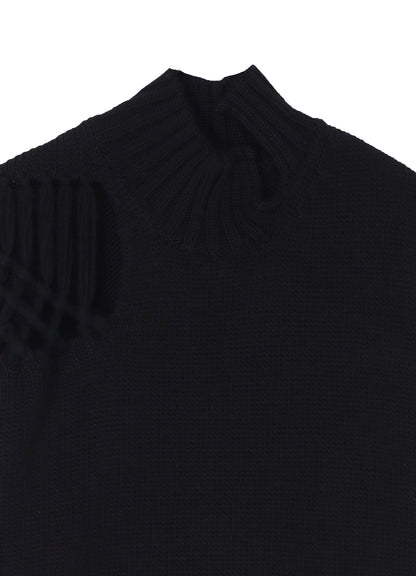 STITCHING MACRAME DETAIL HIGH NECK PO