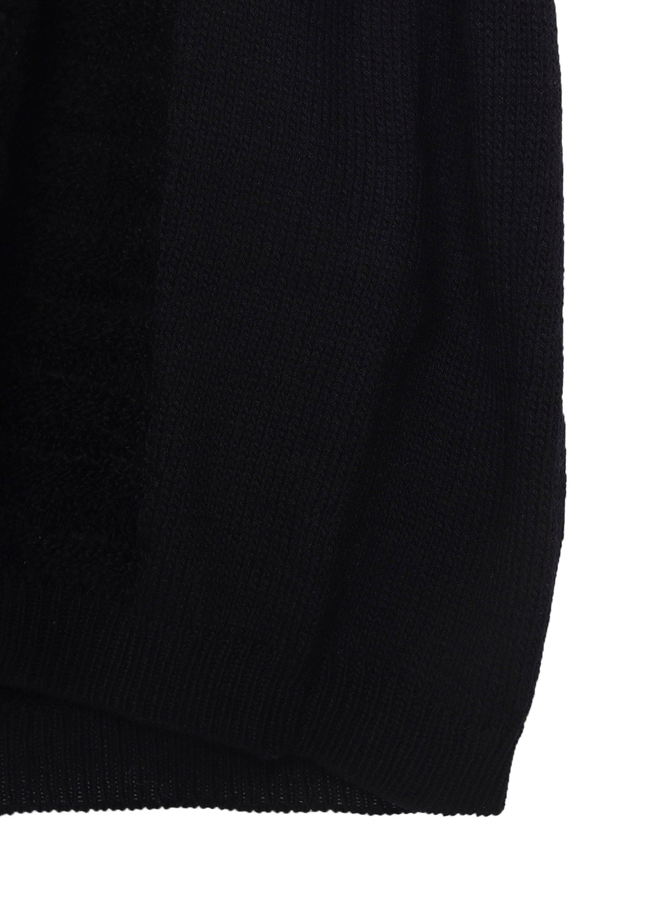 5G1P COMBINATION KNIT PANELED HIGH NECK PO