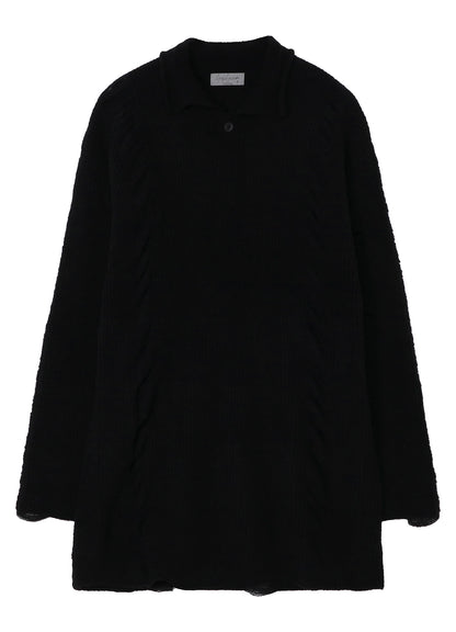 7G3P HALF CARDIGAN ONE BUTTON POLO PO