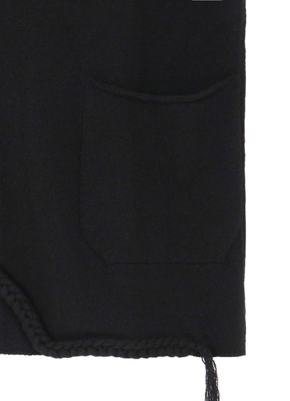 7G1P PLAIN STITCH WITH STRING STRING DETAIL JACKET