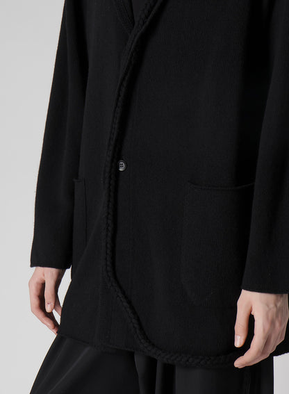 7G1P PLAIN STITCH WITH STRING STRING DETAIL JACKET
