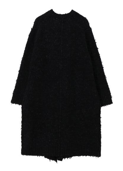 3G1P BRUSHED PLAIN STITCH LONG CARDIGAN