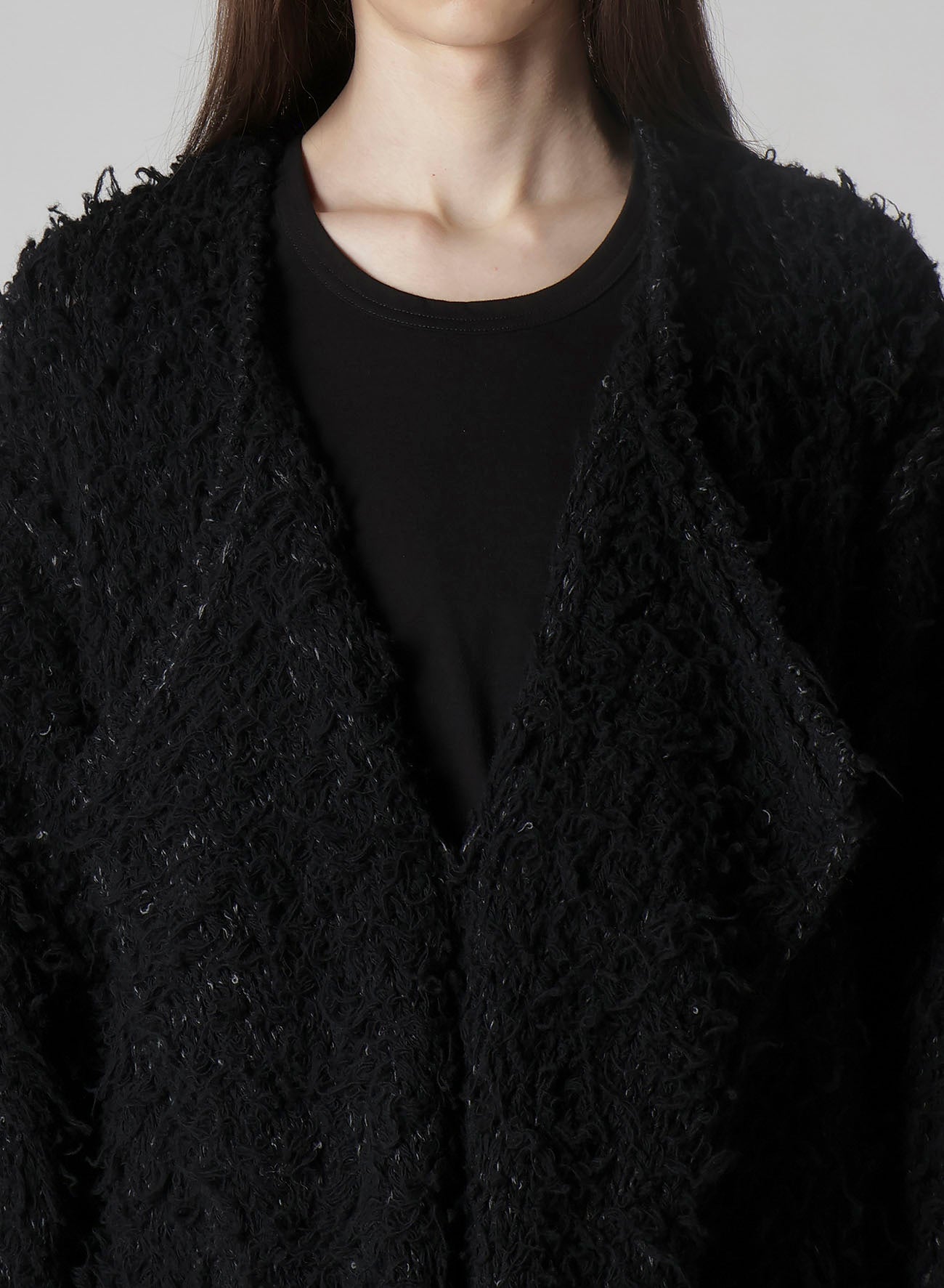 3G1P BRUSHED PLAIN STITCH LONG CARDIGAN – THE SHOP YOHJI YAMAMOTO