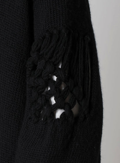 STITCHING MACRAME TURTLE CARDIGAN
