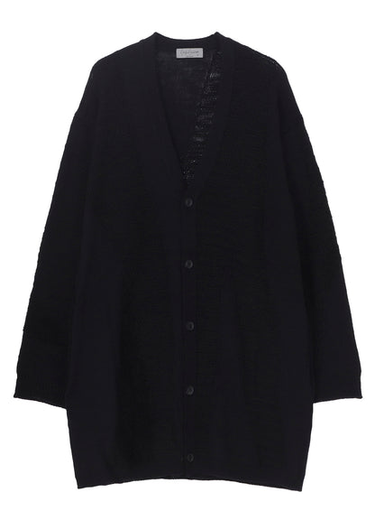 5G1P COMBINATION KNIT COMBINATION V NECK CARDIGAN