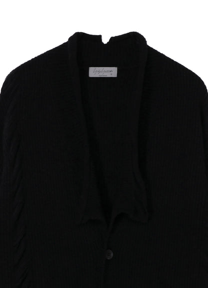 7G3P HALF CARDIGAN CRUSHED LONG CARDIGAN